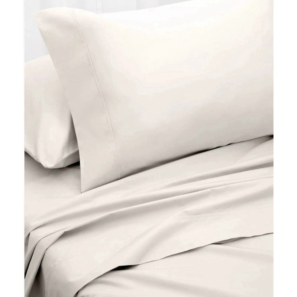 Serene Sleep IQ Cool IVORY 1000 Thread Count 4-Pc KING Sheet Set NWT $160